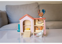 Load image into Gallery viewer, Tenderleaf Chicken Coop Play Set Dollhouse