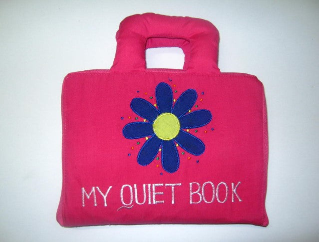 Story Time Quiet Book Pink with Flowers