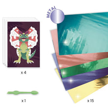 Load image into Gallery viewer, Djeco Jurassic Foil Pictures Art & Craft