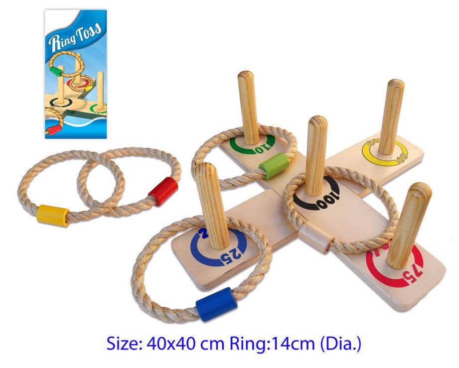 Fun Factory Ring Toss Game. Quality rope rings. Easy to assemble base board. Great family game