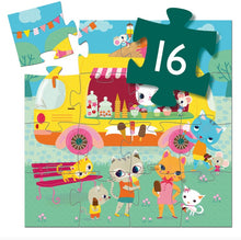 Load image into Gallery viewer, Djeco Ice Cream Truck 16pc Silhouette Puzzle Puzzle