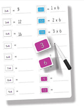 Load image into Gallery viewer, Fiesta Crafts MAgnetic Times Tables from 1 to 12 Learning Aid