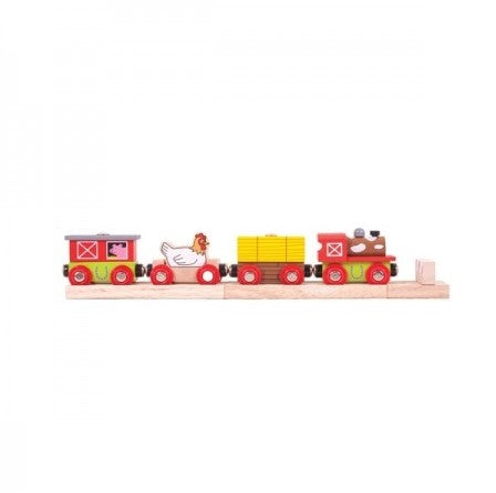 Bigjigs Toys Rail Farmyard Train Train
