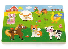 Load image into Gallery viewer, Viga Sound Puzzle - Farm Animals puzzles