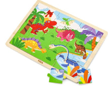Load image into Gallery viewer, Viga 24pc Puzzle Dinosaurs puzzles