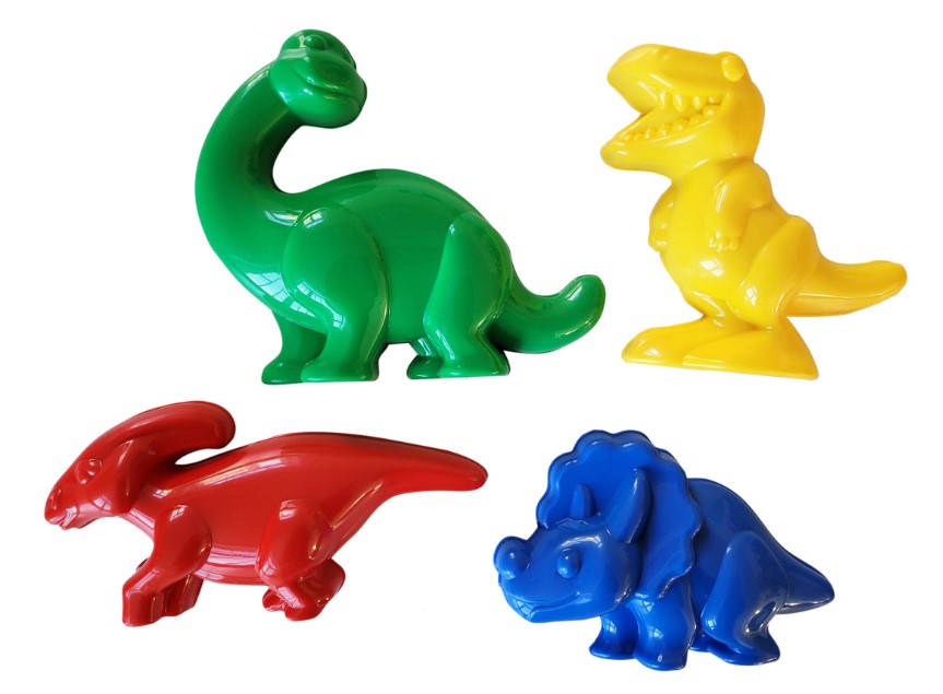 Gowi 4pc Dinosaur Mould Set Beach & Sand Toys