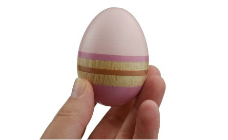 Kaper Kidz Wooden Egg Shaker PInk Music