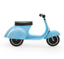 Load image into Gallery viewer, Amboss Toys Primo Classic Ride On Vespa Baby Blue Balance Bike