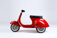 Load image into Gallery viewer, Amboss Toys Primo Classic Ride On Vespa Red Balance Bike