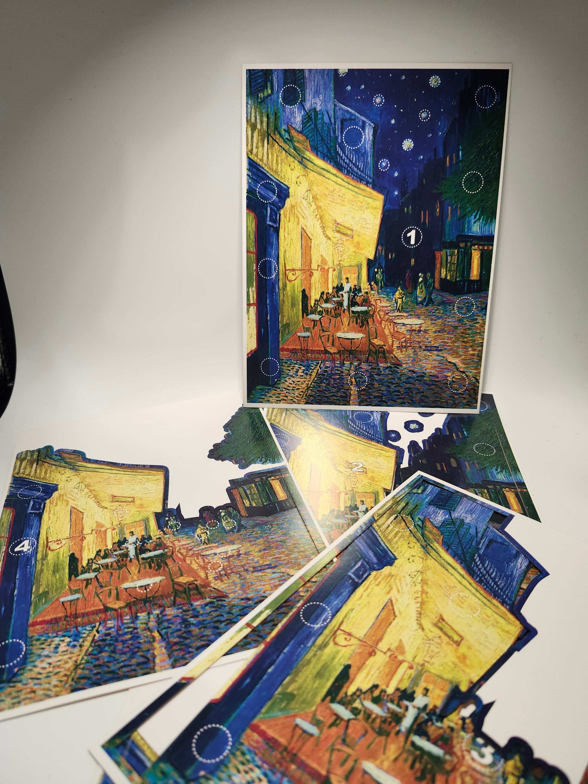 Zilipoo 3D Frame Painting Cafe Terrace At Night Art & Craft Kits