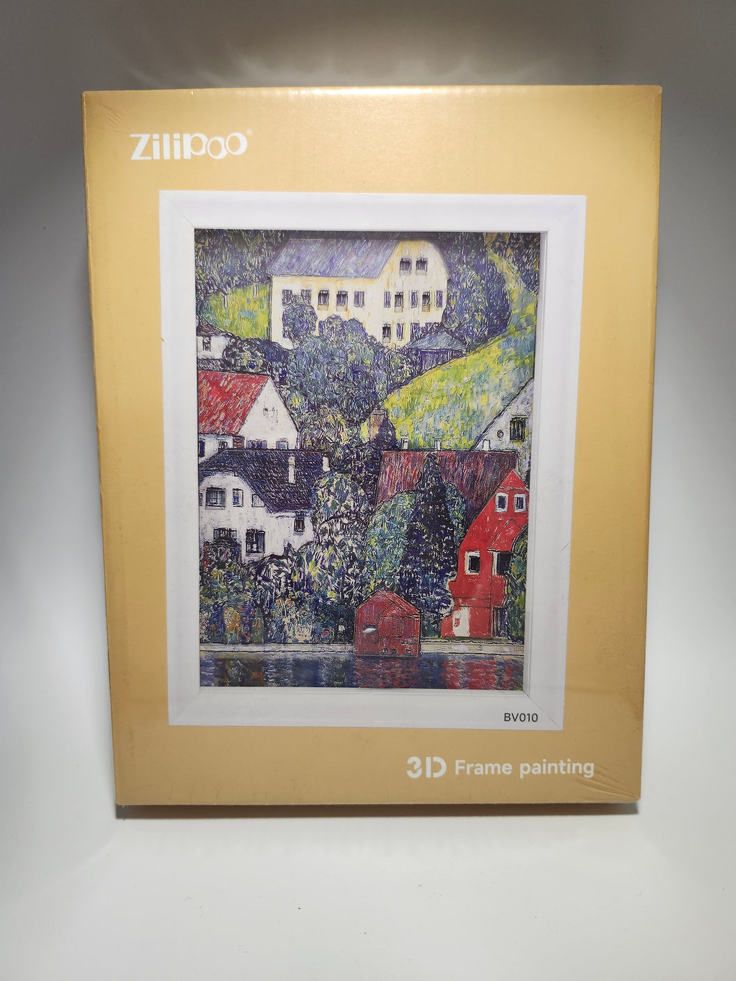 Zilippo 3D Frame Painting of Small Village By The River