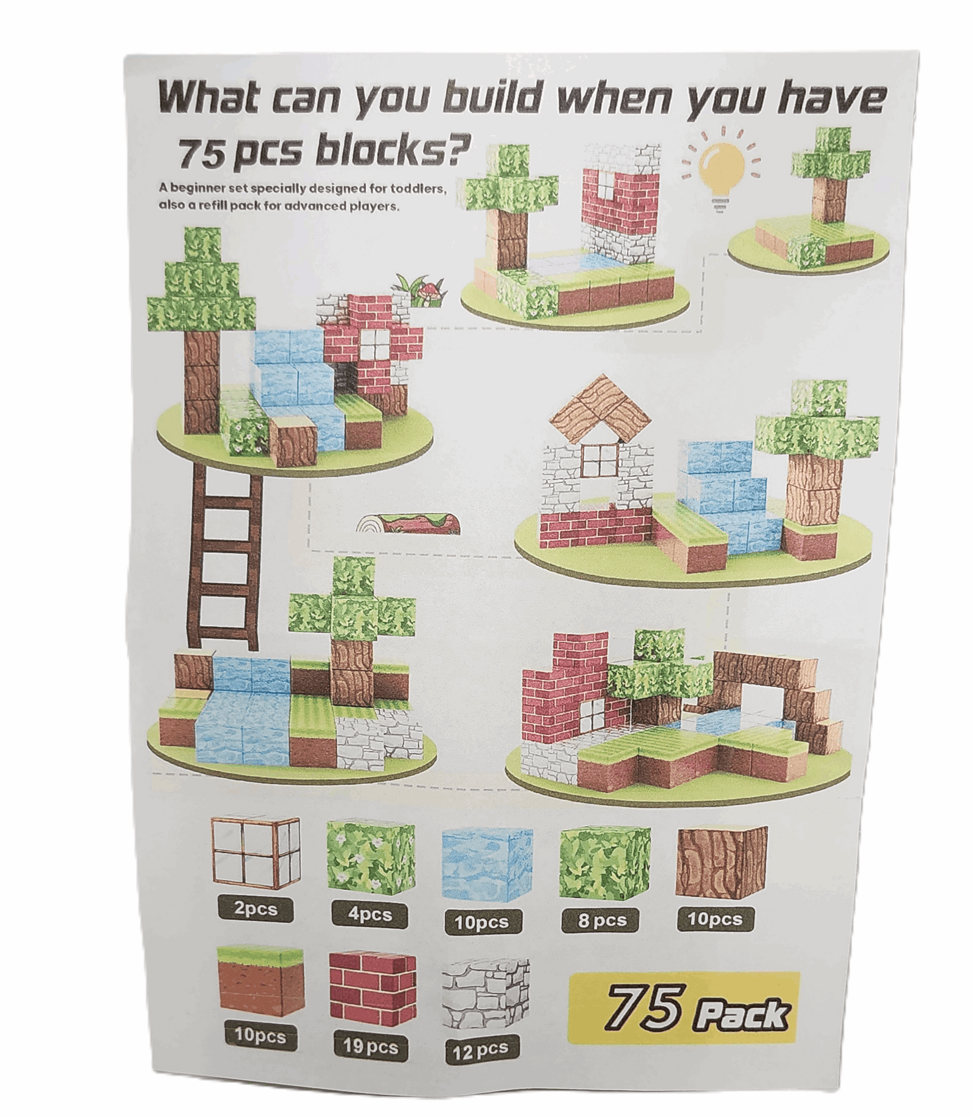 Magnetic Building Blocks 75pc Forest magnetic blocks