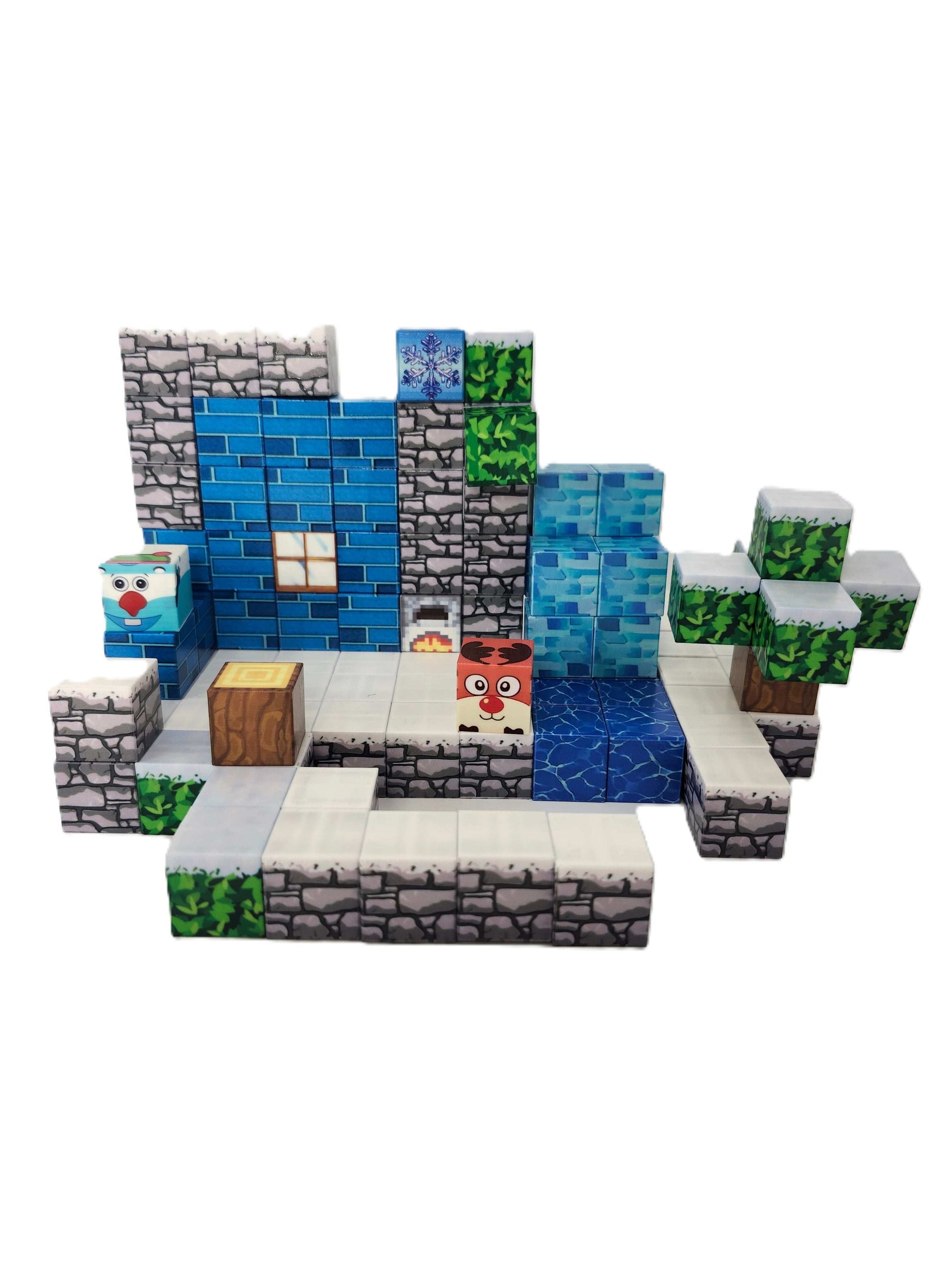 Magnetic Building Blocks 112pc Winter magnetic blocks
