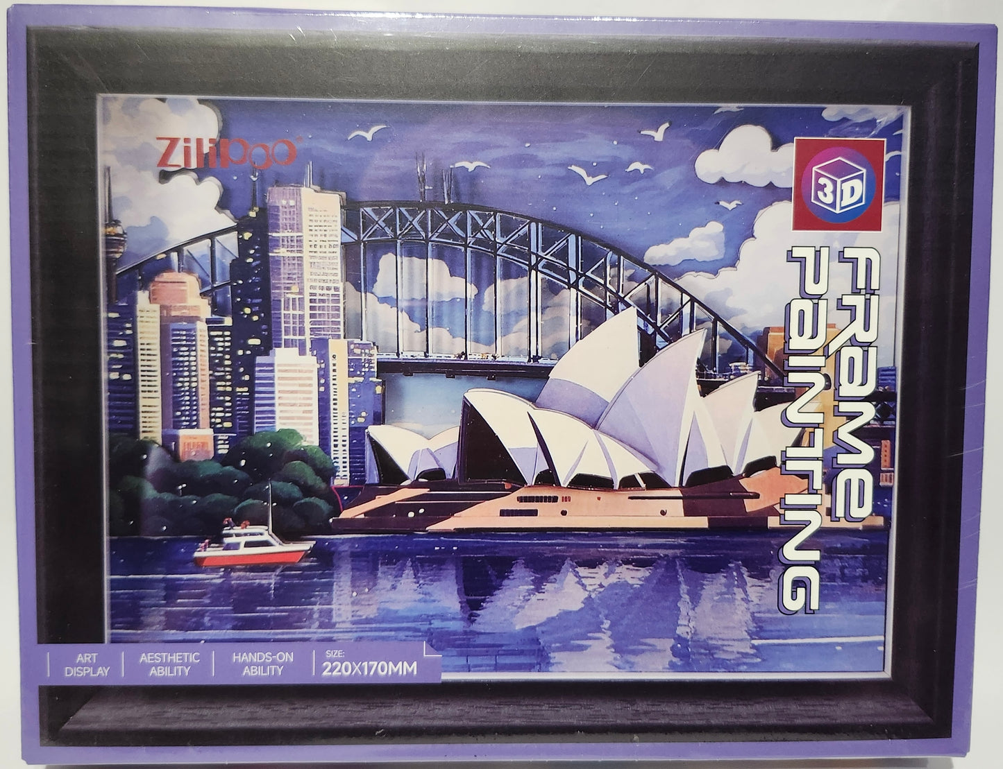 Zilipoo 3D Frame Painting Sydney Opera House & Harbour Bridge