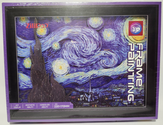 Zilipoo 3D Frame Painting The Starry Night