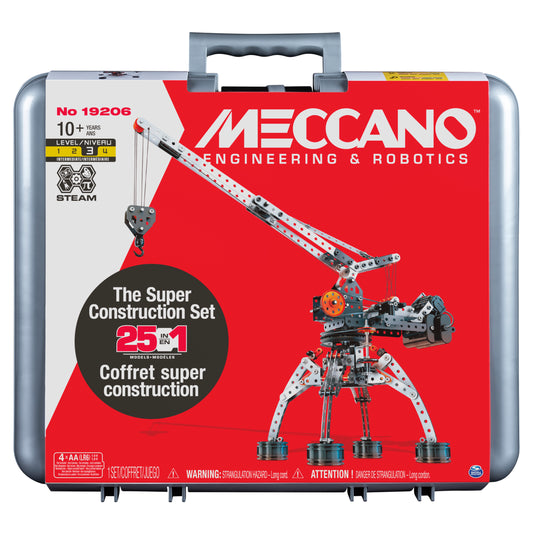 Meccano 25 in 1 Construction Set in Case