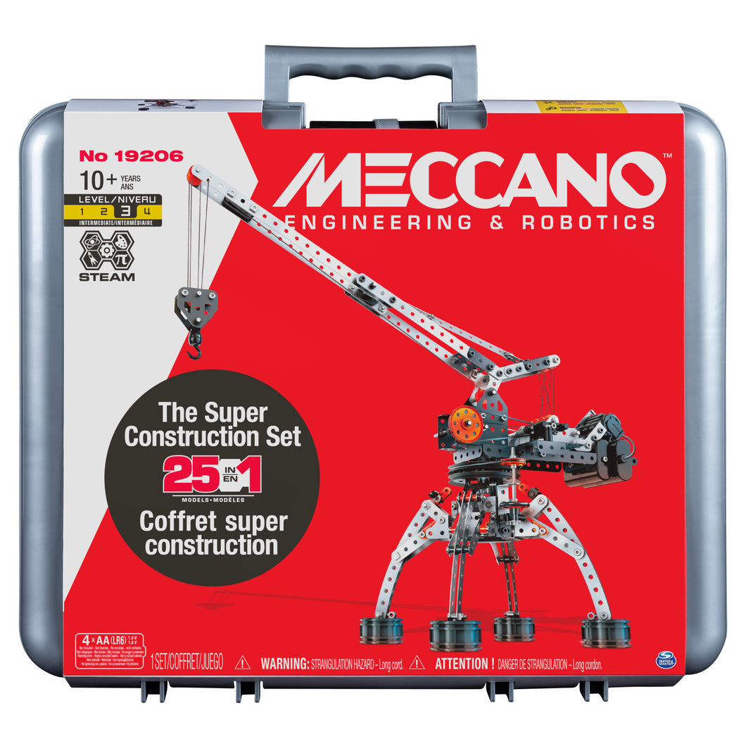 Meccano 25 in 1 Construction Set in Case