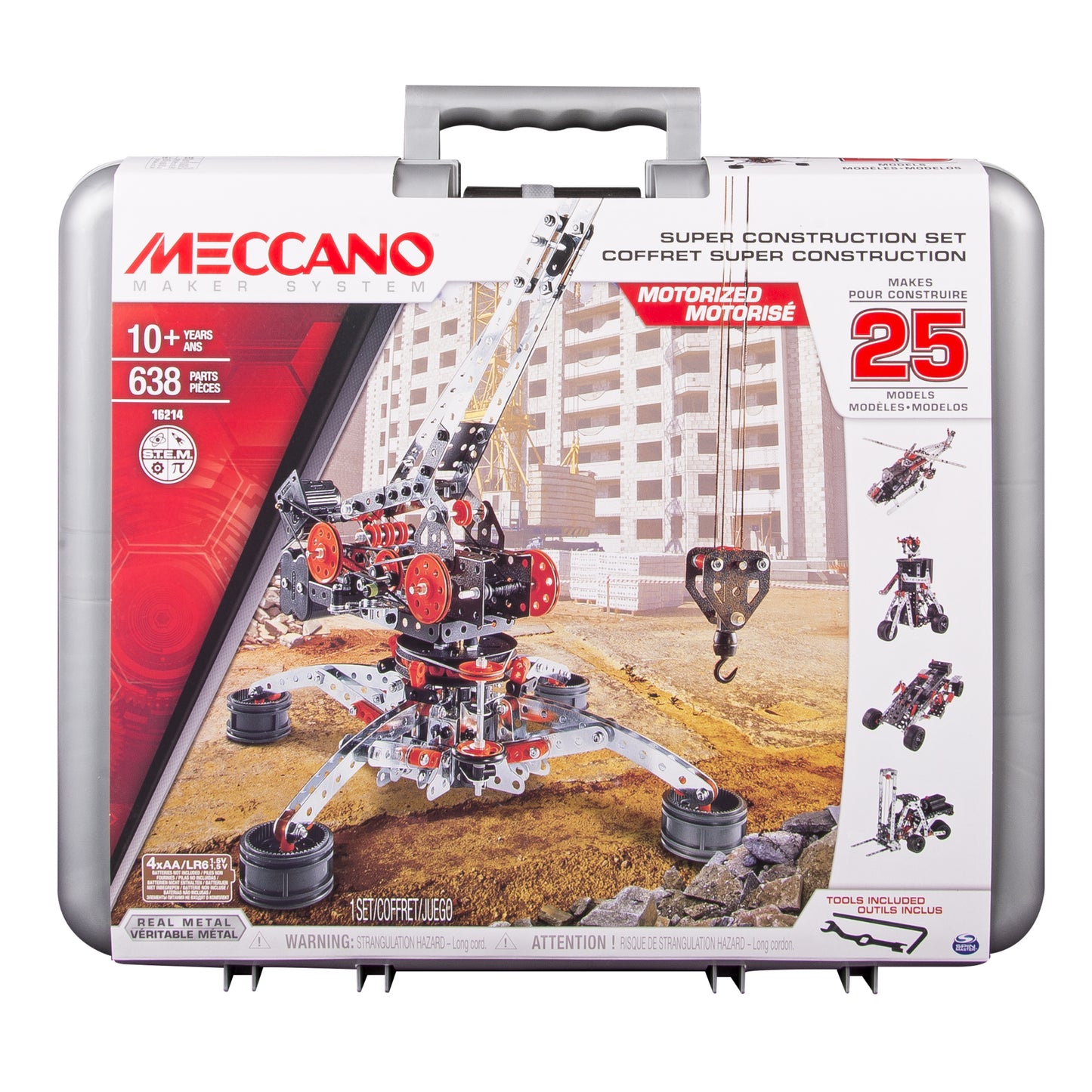 Meccano 25 in 1 Construction Set in Case