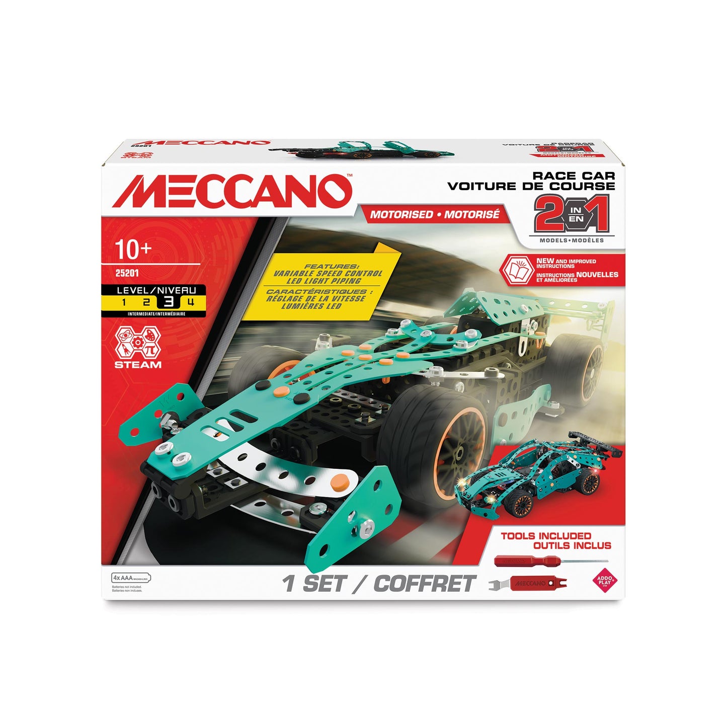 Meccano 2 in 1 Multi Model Race Car Set
