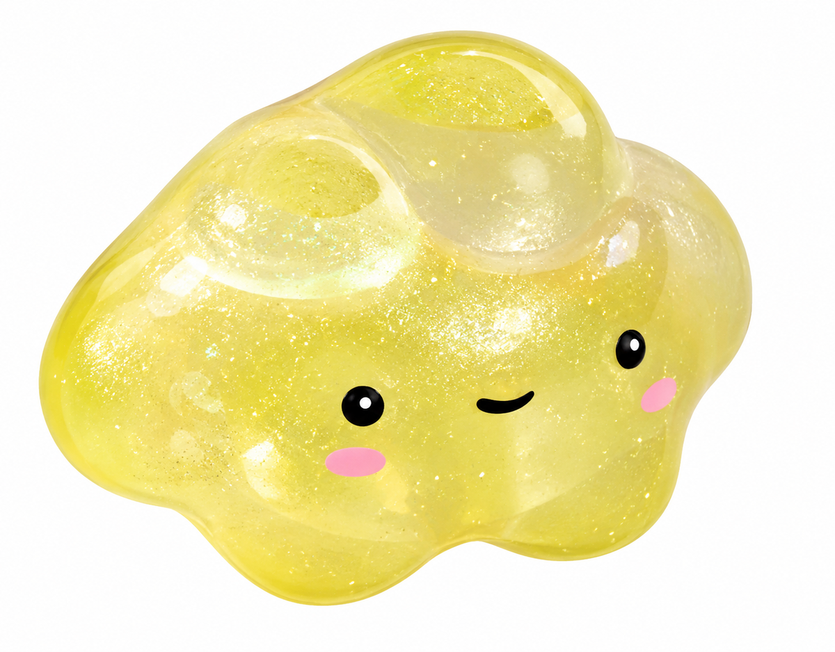J'adore Glitter Cloud Squishy