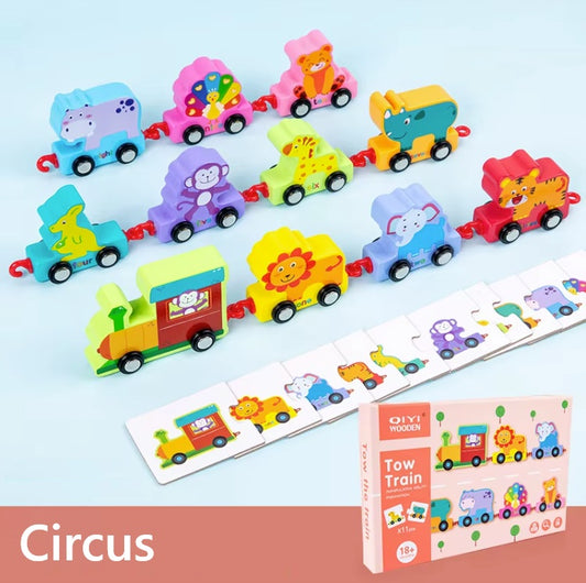 Wooden Train Set Circus