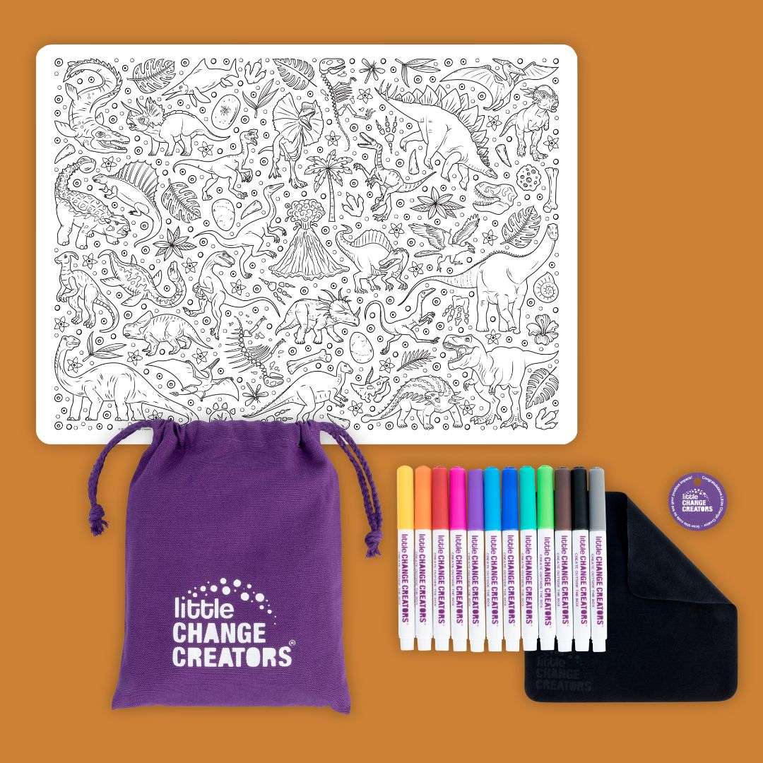 Little Change Creators Re-FUN-able Jurassic Colour & Draw Set Art & Craft Kits