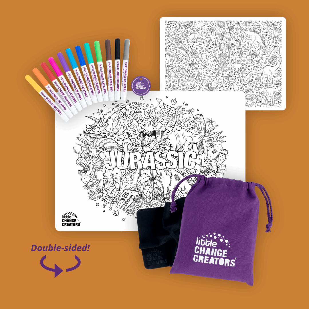 Little Change Creators Re-FUN-able Jurassic Colour & Draw Set Art & Craft Kits