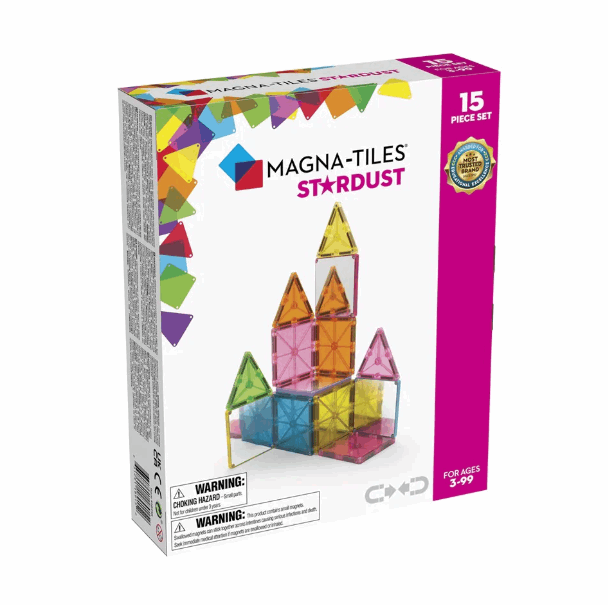 Magna Tiles Stardust 15pc Set magnetic tiles
