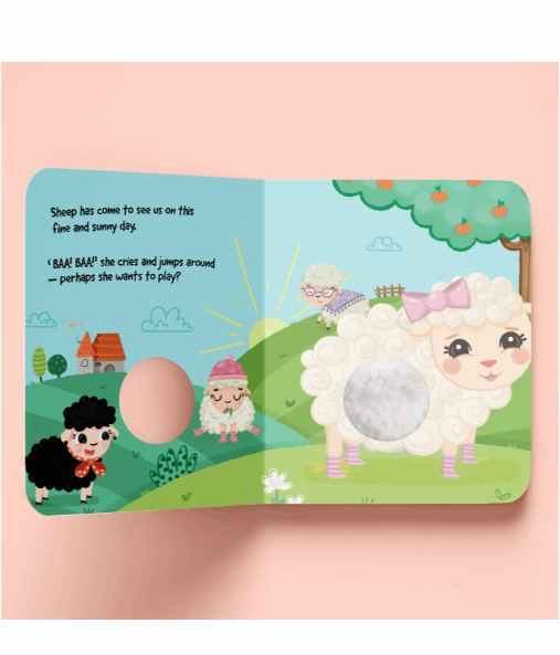 First Steps Baa Baa Touch and Feel Book Children's Book