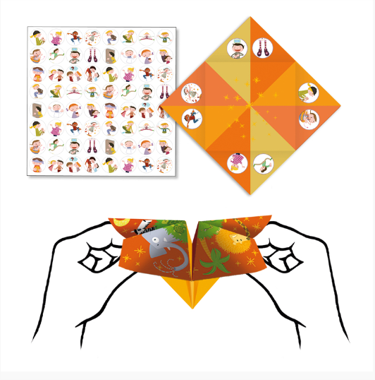 Djeco Origami Bird Game Fortune Tellers Art & Craft Kits