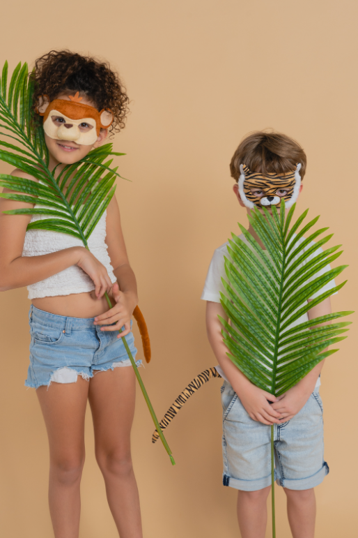 Sweida's Little Safari Deluxe Animal Mask & Tail Set - Monkey Costume