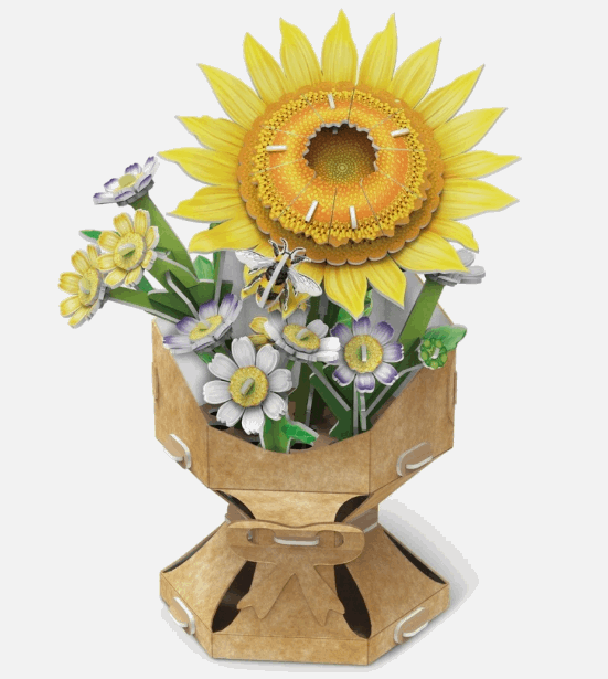 CubicFun 3D Puzzle Flower Bouquet Sunflower Art & Craft
