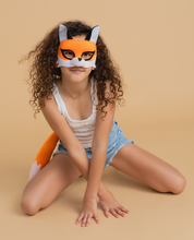 Load image into Gallery viewer, Sweida&#39;s Little Safari Deluxe Animal Mask &amp; Tail Set - Fox
