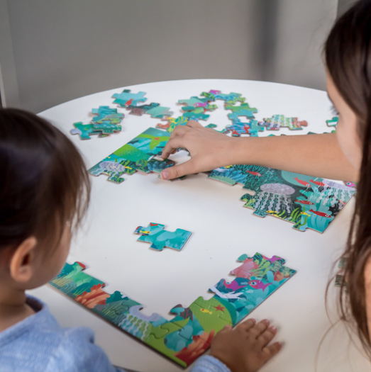 Djeco Aquatic Paradise 54pc Silhouette Puzzle Puzzle