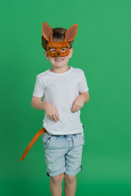 Load image into Gallery viewer, Sweida&#39;s Little Safai Deluxe Animal Mask &amp; Tail Set - Kangaroo
