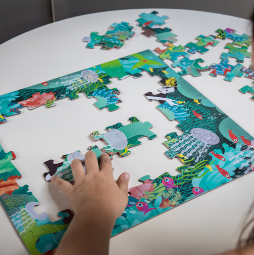 Djeco Aquatic Paradise 54pc Silhouette Puzzle Puzzle