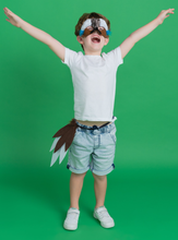 Load image into Gallery viewer, Sweida&#39;s Little Safari Deluxe Animal Mask &amp; Tail Set - Kookaburra
