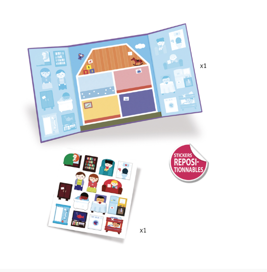 Djeco House Stickers Set Art and Craft