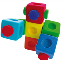 Load image into Gallery viewer, Rubbabu Building Blox ( Set of 9)
