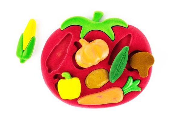 Rubbabu Shape Sorter Vegetables Shape Sorter