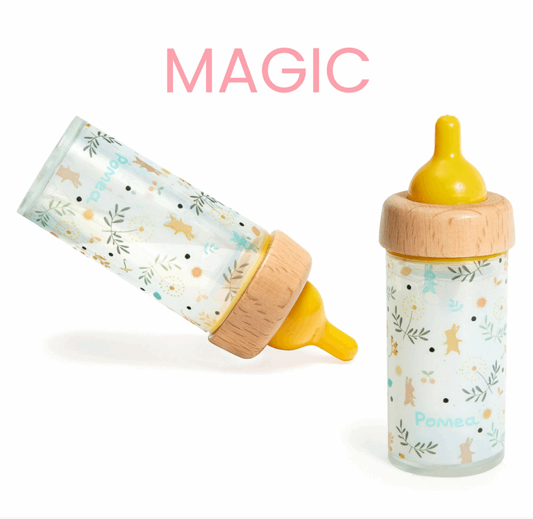 Djeco Baby Pomea Doll's Magic Feeding Bottle Doll