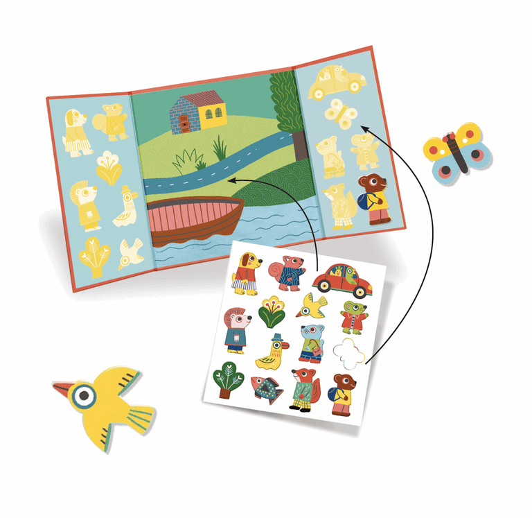 Djeco Animal Stickers Set stickers