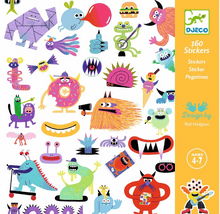 Load image into Gallery viewer, Djeco Monster Stickers 160pc stickers
