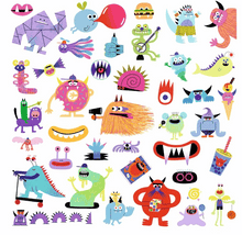 Load image into Gallery viewer, Djeco Monster Stickers 160pc stickers
