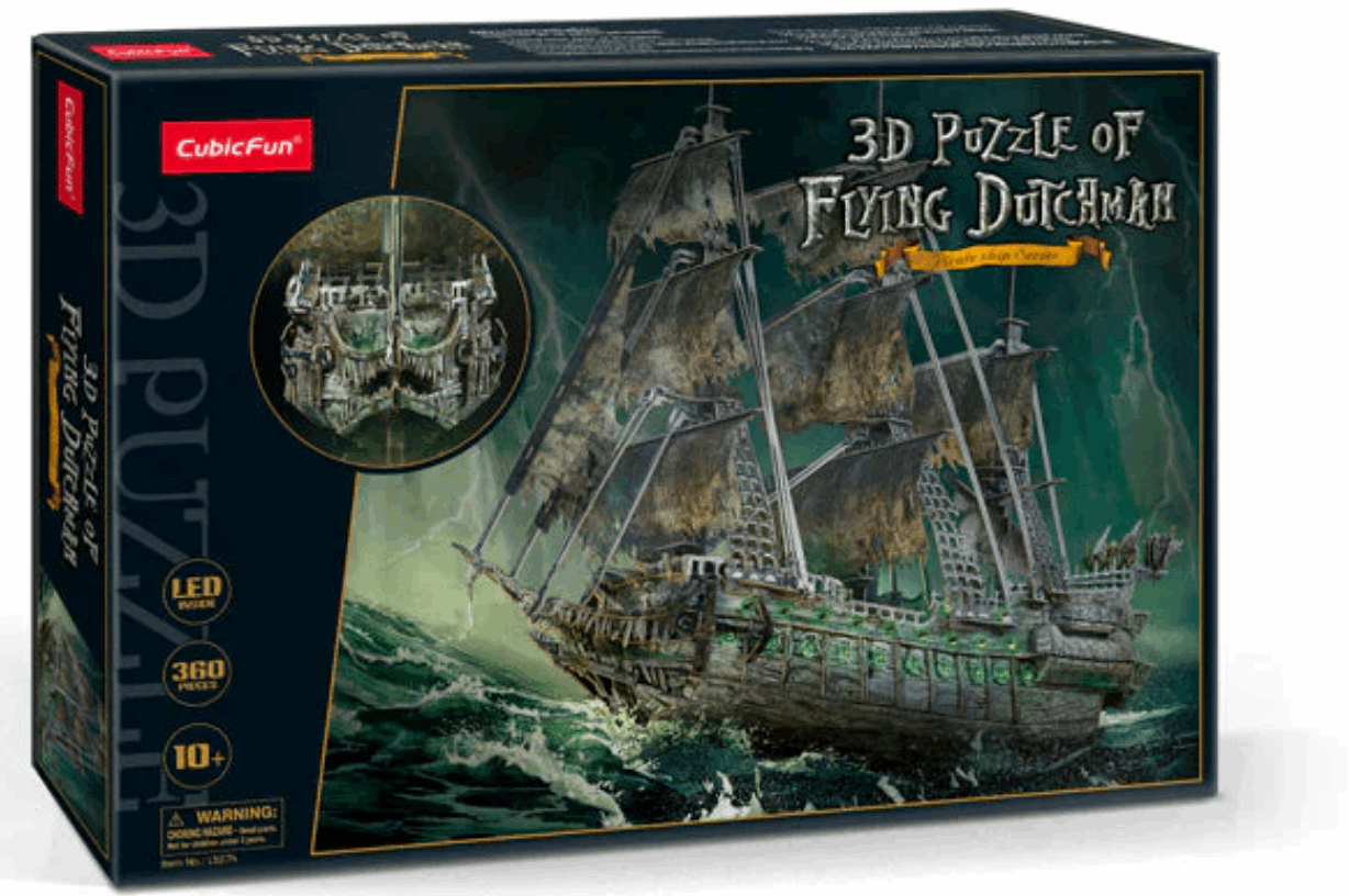 CubicFun LED Flying Dutchman 3D Puzzle 360pc puzzle