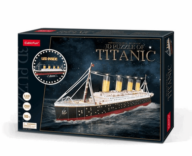 CubicFun LED Titanic 3D Puzzle 266pc Puzzle