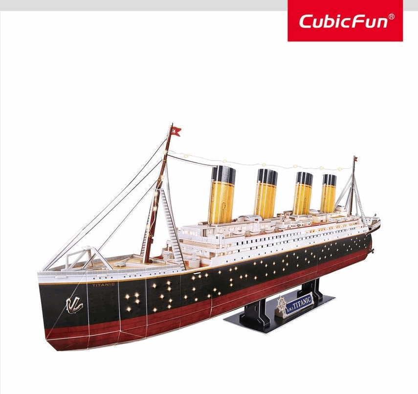 CubicFun LED Titanic 3D Puzzle 266pc Puzzle
