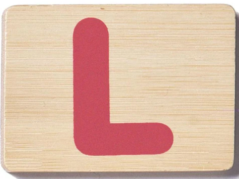 EverEarth Toys Personalised Name Train Letter Ll Train