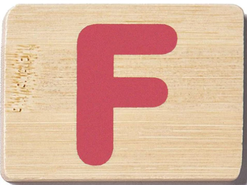 EverEarth Toys Personalised Name Train Letter Ff Train