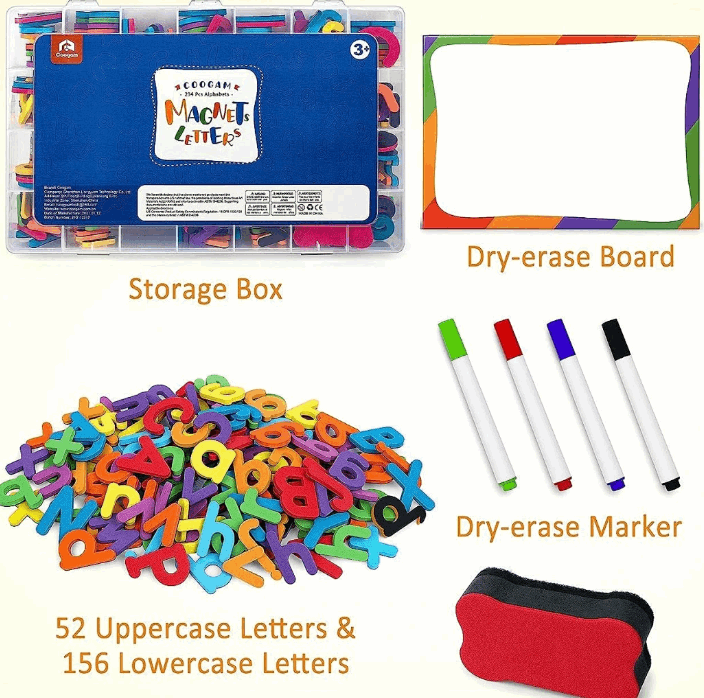 Magnetic Foam Letters Classroom Set 208pc alphabet
